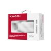 Зарядное устройство AXAGON 1xUSB QC4.0 + 1xUSB-C PD30W PPS white (ACU-PQ30W) - Изображение 1