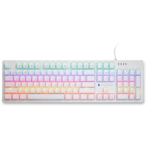 Клавиатура Thunderobot K104 Red Switch USB UA White (6932066308162)