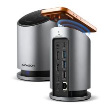 Концентратор AXAGON USB-C 9-in-1 wireless 15W PD100W 0.6m (HMC-WL9)