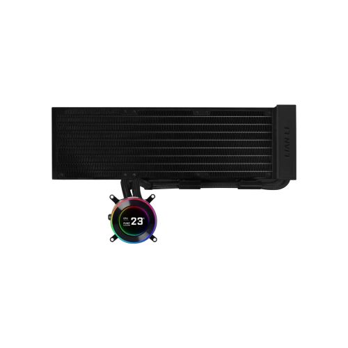 Система жидкостного охлаждения Lian Li HydroShift II LCD-C 360 FANLESS, Black (G89.GHS2LCD36B.00)