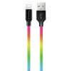 Дата кабель USB 2.0 AM to Lightning 1.0m multicolor ColorWay (CW-CBUL016-MC) - Изображение 1
