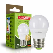 Лампочка Eurolamp LED G45 5W E27 3000K 220V (LED-G45-05273(P))
