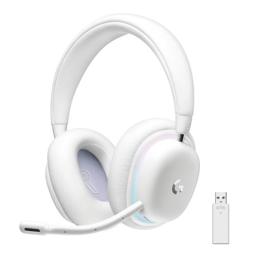 Наушники Logitech G735 Wireless Gaming Headset Off-White (981-001083)