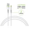 Дата кабель USB 2.0 AM to Lightning 2.0m CBFLEXL2 white Intaleo (1283126521416) - Зображення 2