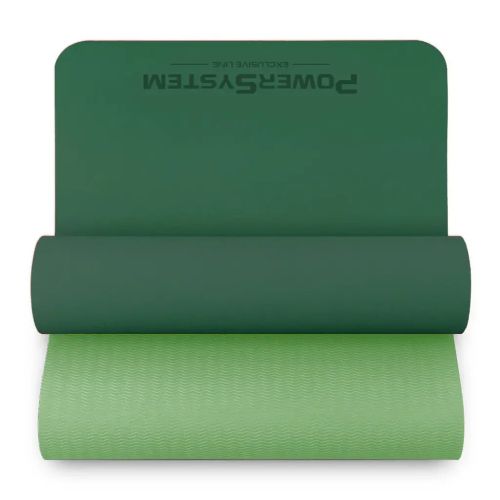 Килимок для йоги Power System PS-4060 TPE Yoga Mat Premium 183 х 61 х 0.6 см Green (4060GN-0)