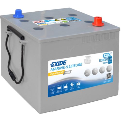 Аккумулятор автомобильный EXIDE Equipment AGM 120Ah клеми по центру (1225EN) (EQ1000)