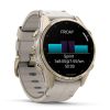 Смарт-часы Garmin fenix 8 43mm, AMOLED, Saph, SftGldSS/FogGryLeatherBnd, Excl, GPS (010-02903-40) - Изображение 2