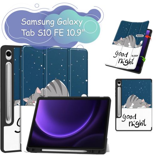 Чехол для планшета BeCover Flexible TPU Mate Samsung Galaxy Tab S10 FE (SM-X520/SM-X526) 10.9 Good Night (713271)