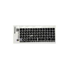 Наклейка на клавиатуру BestKey непрозрачная чорная, 76, серебристый (BKU13SIL/011)
