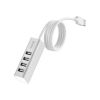 Концентратор HOCO USB 2.0 to 4xUSB Line machine HB1 Silver (6957531038146) - Зображення 2