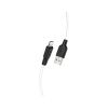 Дата кабель USB 2.0 AM to Lightning 2.0m 2.4A silicone X21 black+white HOCO (6931474713780) - Изображение 1