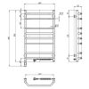 Полотенцесушитель Navin Блюз 480x800 (12-006033-4880) - Изображение 3