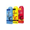 Дата кабель USB 2.0 AM to Lightning 1.0m 2A 18W nylon black+red HOCO (6957531080190) - Зображення 3