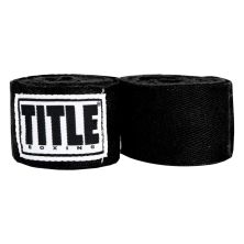 Бинт для спорта Title Boxing Traditional Weave 180 4.5м Black (HW BK)