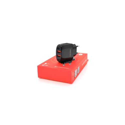 Зарядное устройство KAKUSIGA 2xUSB 12W black (KSC-674-QISHENG-B)