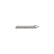 Концентратор VEGGIEG USB-C 8-in-1 USB-C + 3xUSB 3.0 + HDMI + VGA + 3.5mm + SD/TF + RJ45 0.1m silver (TC10)
