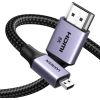 Кабель мультимедийный HDMI M to HDMI micro M 1.0m V2.1 8K60Hz HD164 black Ugreen (15516) - Изображение 1