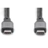 Дата кабель USB-C to USB-C 1.0m USB 4.0 black Digitus (DB-300443-010-S) - Зображення 1