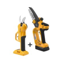 Цепная пила Stiga 20V, 2Ah, ЗП, + секатор (SP100eKit)