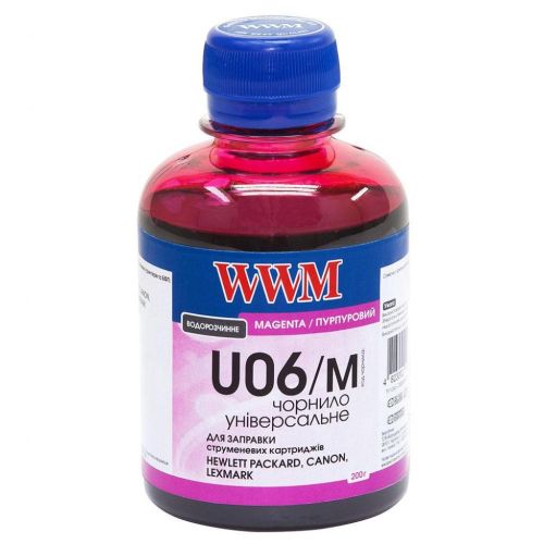Чернила WWM Universal Canon/HP/Lexmark/Xerox Magenta (U06/M)