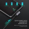 Дата кабель USB 2.0 AM to USB-C 1.0m US284 Angled Alum. Braid Black Ugreen (50941) - Изображение 2