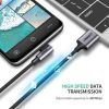 Дата кабель USB 2.0 AM to USB-C 1.0m US284 Angled Alum. Braid Black Ugreen (50941) - Изображение 3