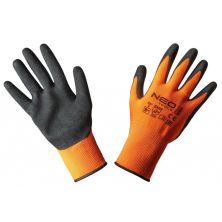 Защитные перчатки Neo Tools рабочие, полиэстер с нитриловым покрытием (песчаный), p. 8 (97-642-8)
