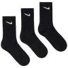 Шкарпетки Nike U NK EVERYDAY LTWT CREW 3PR SX7676-010 38-42 3 пари Чорні (888407237195) - Зображення 2