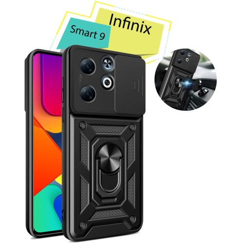 Чохол до мобільного телефона BeCover Military Infinix Smart 9 (X6532) Black (713049)