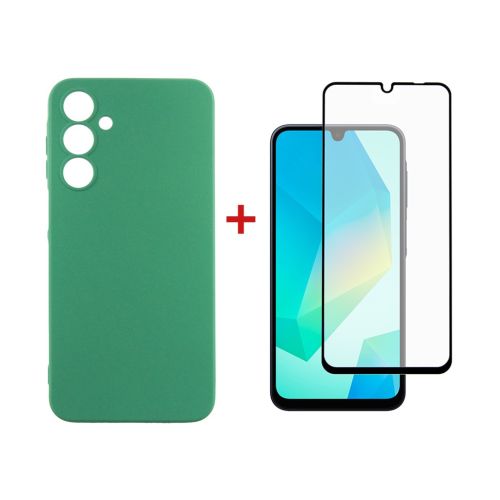 Чехол для мобильного телефона Dengos Samsung Galaxy A16 Soft + glass (Mint) (DG-KM-134)