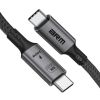 Дата кабель USB-C to USB-C 1.0m USB4 40Gbps 240W 8K60Hz black Armorstandart (ARM81921) - Зображення 2