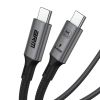 Дата кабель USB-C to USB-C 1.0m USB4 40Gbps 240W 8K60Hz black Armorstandart (ARM81921) - Зображення 3