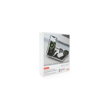 Зарядное устройство Voltronic 4-in-1 Wireless Charging Station Smartphone + Watch + Earbuds black silver (BZ/R-11)