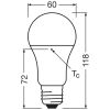 Лампочка Osram CL A100 13W/840 230V FR E27 (4058075304253) Лампочка Osram CL A100 13W/840 230V FR E27 (4058075304253) - Зображення 3