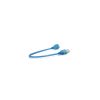 Дата кабель USB 2.0 AM/AF 0.3m blue transparent Voltronic (YT-AM/AF-0,3TBL) - Изображение 1