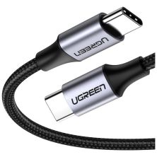 Дата кабель USB-C to USB-C 0.5m 3A 60W US261 black/gray Ugreen (50149)
