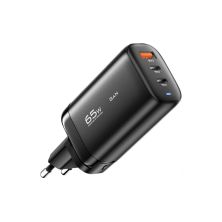Зарядное устройство Essager 2xUSB-C + 1xUSB 65W GaN black (ECT2CA-MYB01) Зарядное устройство Essager 2xUSB-C + 1xUSB 65W GaN black (ECT2CA-MYB01)