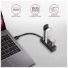 Концентратор AXAGON USB 3.1 to 4xUSB 3.0 0.2m black (HUE-M1A) - Изображение 2
