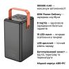 Батарея універсальна HOCO 100000mAh Max Centurion PD/65W, QC, LED Lamp, Black (DB03 / 714722) - Зображення 3