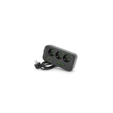 Сетевой фильтр питания Voltronic F09U, 3 роз EU, 4USB Black (F09U-Black)