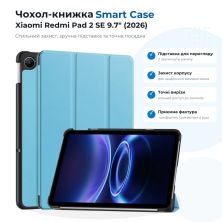 Чохол до планшета BeCover Smart Case Xiaomi Redmi Pad 2 SE 9.7 (2026) Light Blue (715827)