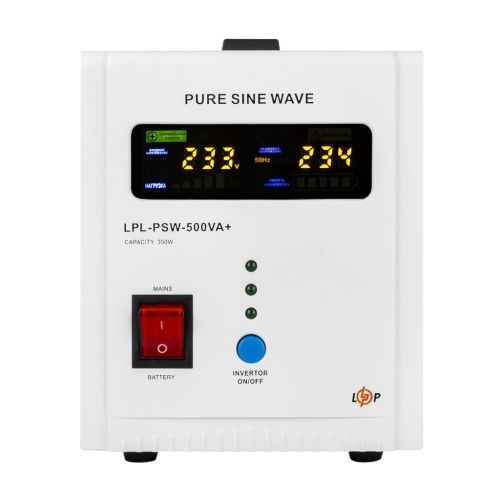 Пристрій безперебійного живлення LogicPower LPL-PSW-500VA+ ( 350W ) 12V (37713)