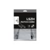 Патч-корд 0.5м S/FTP Cat 6A CU LSZH grey Cablexpert (PP6A-LSZHCU-0.5M) - Зображення 2