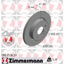 Тормозной диск ZIMMERMANN 200.2536.20