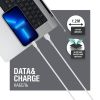 Дата кабель USB 2.0 AM to Lightning 1.2m AL-CBCOLOR-L1WT White ACCLAB (1283126518225) - Зображення 3