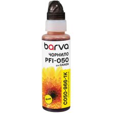 Чорнило Barva Canon PFI-050 100мл, Pigm., флакон OneKey, Yellow (C050-966-1K)