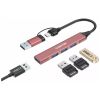 Концентратор Canyon hub DS-02 4in1 USB-A/C Pink (CNS-TDS02P) - Зображення 2