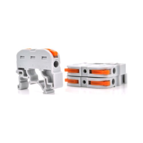 Соединитель кабеля 1-line аналог WAGO K121 на DIN-рейку, 10штпак Voltronic (PCT-121/10)