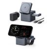 Зарядний пристрій Anker MagGo Wireless Charging Station 15W 3-in-1 Cube Black (Y1811G11) - Зображення 1