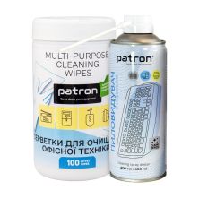Чистящий сжатый воздух Patron spray duster 400ml F3-020 + wipes F3-060 (CS-PN-BUNDL-6) Чистящий сжатый воздух Patron spray duster 400ml F3-020 + wipes F3-060 (CS-PN-BUNDL-6)